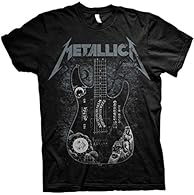 Officially Licensed Metallica Band Merchandise 100% Cotton Regular Fit Mens Tee Screen Printed By Rock Off Merch