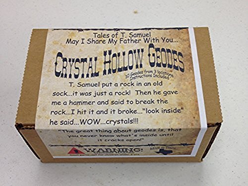 T. Samuel Crack Your Own Crystal Hollow Geodes - 10 Pack