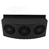 Solar Powered Car Exhaust Fan, Hanging 3 Fan Car Window Air Vent 3 Cooler Car Fan Auto FrontRear Window Air Vent Exhaust Fan Vehicle Radiator Vent with VentilationBlack