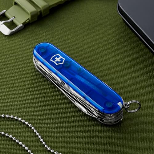 Image of Victorinox Swisschamp Multi-Tool (Sapphire), 91mm | Swiss made stainless steel tool for camping and hiking with pliers, scissors, large blade, and screwdriver.