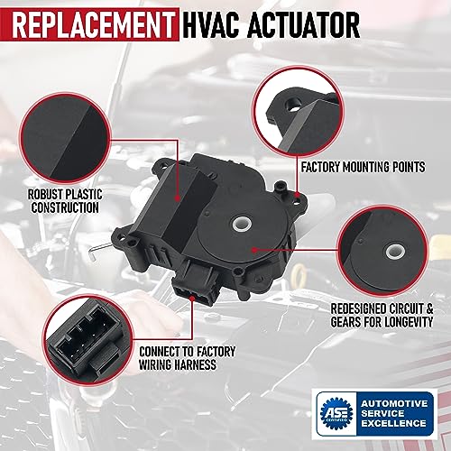 Image of HVAC Air Blend Door Actuator - Replaces 79160S0XA01, 604-946, 604946 - Compatible with Acura and Honda - 2002-2006 MDX, 1999-2004 Odyssey, 2003-2008 Pilot - Heater Air Blend Door Actuator