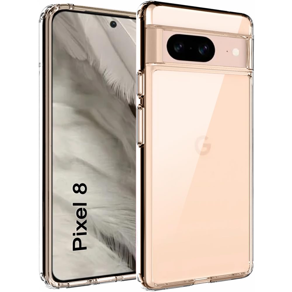 TheGiftKart Ultra-Hybrid Crystal Clear Back Case Cover for Google Pixel 8 | Shockproof Design | Camera Protection Bump | Hard Clear Back | Bumper Case Cover for Google Pixel 8 (Transparent) (B0CK4C1H9V) Amazon Price History, Amazon Price Tracker