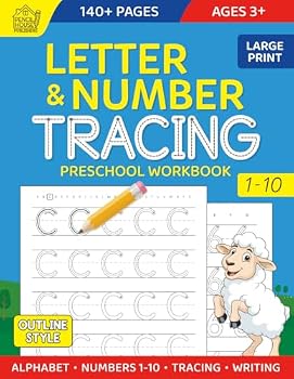 Paperback Letter and Number Tracing: Preschool Workbook Book