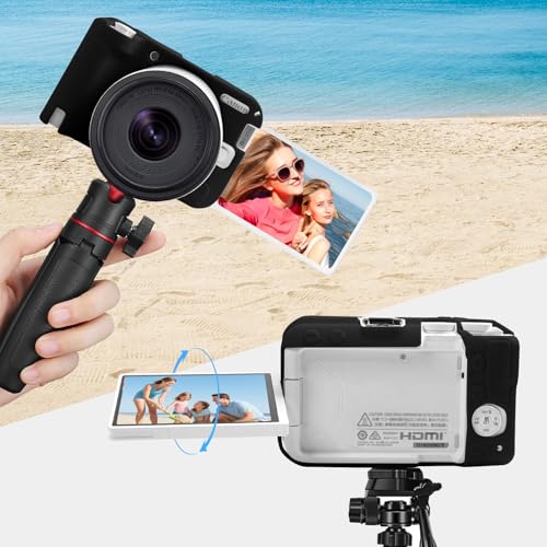 Funda Protectora para Cámara Canon EOS R50 V en Silicona Negra miniatura 5