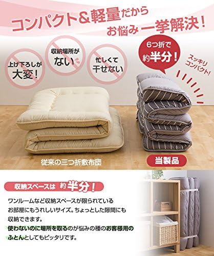 Amazon ナイスデイ 敷布団 6つ折り コンパクト 収納 3層タイプ 軽量 抗菌 防臭 防ダニ シングル 敷きふとん オンライン通販 Amazon ナイスデイ 敷布団 6つ折り コンパクト 収納 3層タイプ 軽量 抗菌 防臭 防ダニ シングル 敷きふとん オンライン通販