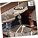 Toyvian Sturdy -hat Tambourine Drum Accessory Mountable Percussion Bell for Enhanced Musicality Quick Setup Design for Drum Kits