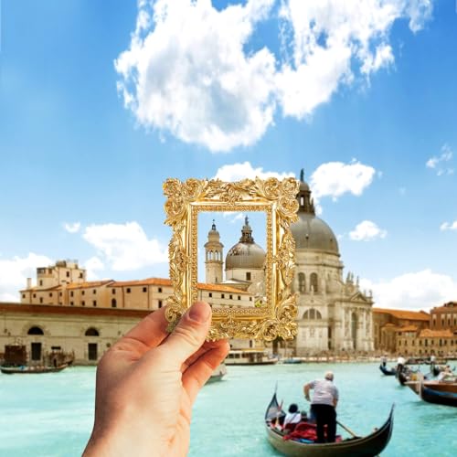 Uonlytech 5pcs European Style Photo Frames, Vintage Resin Picture Frames, Creative Photo Props for Desktop Display, Office Desk, Home Decor by Uonlytech - Image 5