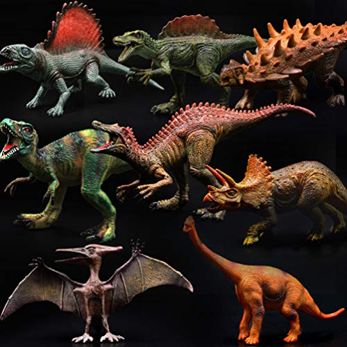 Toyvian 6Pcs Crianças Dinossauro Figura Brinquedos Realista Plástico Dinossauro Playset Animais Figu