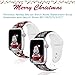 2 Pack Christmas Watch Bands Compatible with Apple Watch Band Women 38mm 40mm 41mm, Xmas Believe Buffalo Plaid Snowflakes Soft Silicone Sport Wristbands Replacement Strap for iWatch SE/Series 7/6/5/4/3/2/1