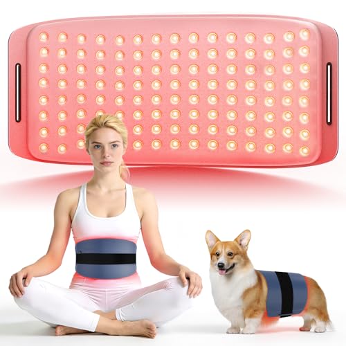 Hello Face Red Light Therapy for Dogs and Humans, Portable 360 LED Chips Red Light Therapy Belt with Strap, Infrared Light Therapy Devices for Muscle & Joint Pain Relief