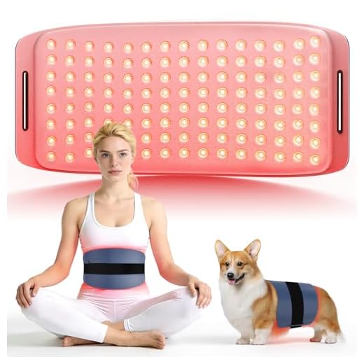 Hello Face Terapia infrarroja con cinturón LED – Fototerapia 660nm & 850nm, 43×20cm, alivio muscular para vientre, espalda y piernas, cómodo y fácil de usar en casa