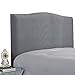 WINS Funda de cabecero de Cama Cubierta de la cabecera elástica Funda Protectora de cabecera de Cama sólida a Prueba de Polvo decoración de Dormitorio Gris Claro