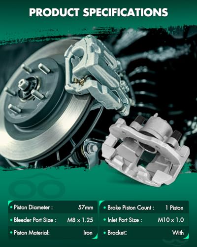 Image of SCITOO Front Left+Right Brake Calipers With Bracket 18B4948 18B4949 Compatible For Ford For Focus 2004-2007
