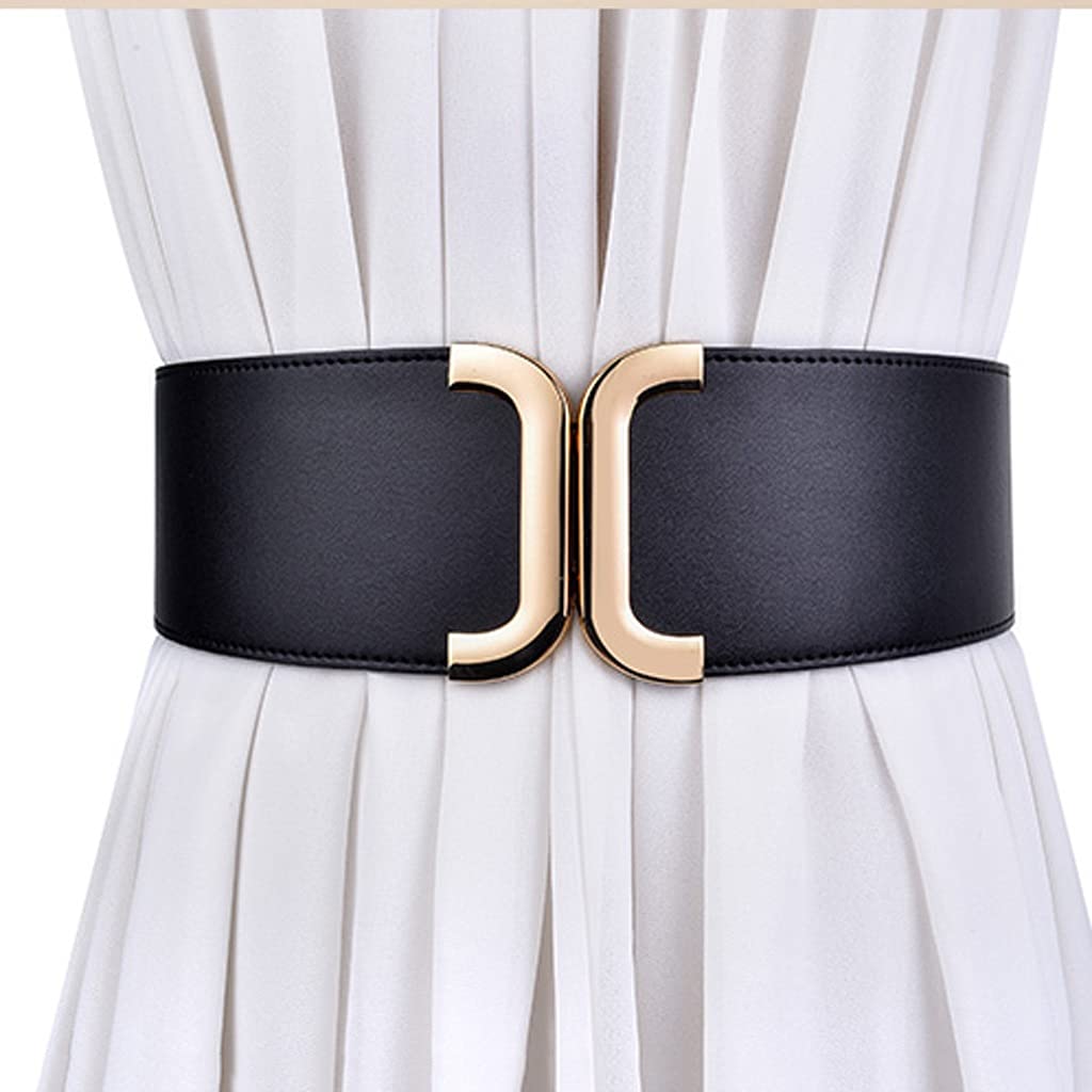 Womens Lady Fashion Waistbands Elastic Wide Belt Buckle Female Strap Dress Decoration Gifts