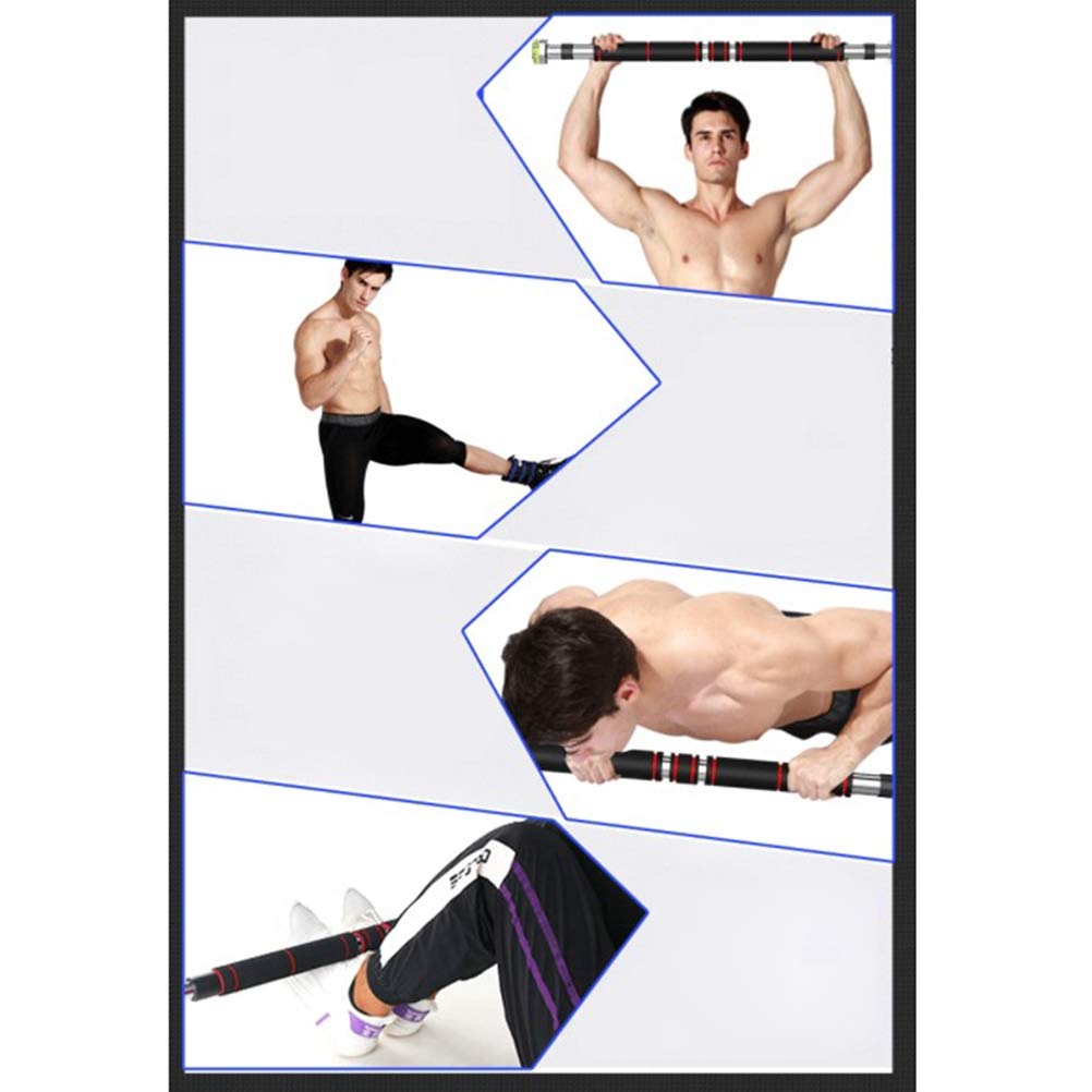 Barra de dominadas portátil, Ajustable de 70 a 140 cm - Barra Horizontal de Gimnasia para Montaje en Pared, Barra de suspensión Multifuncional para Sala