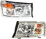 Garage-Pro Head lamp Compatible with 2008-2010 Dodge Dakota and 2011 Ram Dakota Assembly Halogen Chrome Interior Passenger and Driver Side