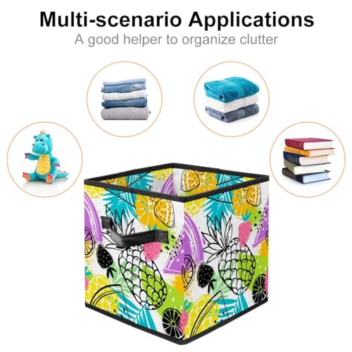 Cube de rangement pliable avec poignées pour armoire de maison et dressing - 3
