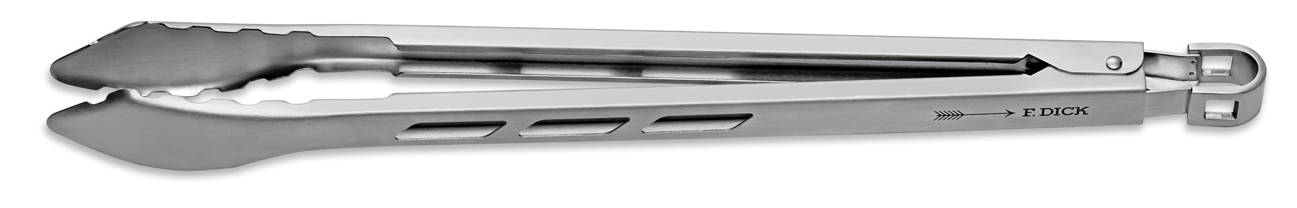 F. Dick Pinza per barbecue, 40 cm, design stabile, adatta anche per grandi griglie, con meccanismo di chiusura, pinza universale 90156402