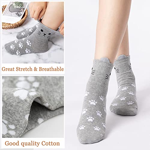 Ginmewrae Cat Socks Womens Fun Socks Cute Animals Novelty Casual Socks Funny Birthday Christmas Gifts for Cat Lovers3