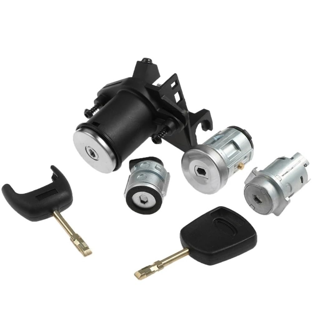 Hzsmyxgs One Color Car Lock Barrel Compatible With Fiesta Mk V For Fusion Mk5 2S61a22050bm 2S61-A22050-Bm 1479660 With 2 Keys Car Door Lock Barrel