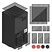 2er Pack Staubschutz Kompatibel mit Xbox Series X Konsole, PVC Schutz Zubehör mit Griffkappen