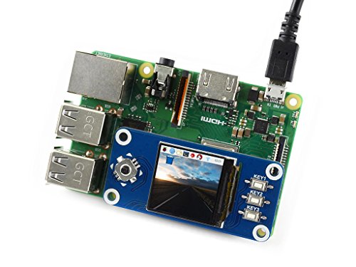 Image of waveshare 1.3inch LCD Display HAT for Raspberry Pi 4B /3B+ /3B /2B /Zero /Zero W /Zero WH, IPS Screen 240x240 Pixels RGB, 65K Display Color with Embedded Controller Communicating via SPI Interface