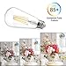 Vintage LED Edison Bulb Dimmable 8W Led Filament Light Bulb ST64 840 Lumen 3000K Soft White 75-100 Watt Incandescent Equivalent E26 Medium Base Decorative Antique Lamp for Home Bathroom Bedroom 4 Pack