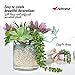 NATAMZ Artificial Succulents Fake Plants- 9 Pcs Set Faux Plants Indoor Home Decor Green Cactus Plant, High Realistic Unpotted Fake Flowers for Decoration, DIY Greenery