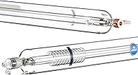 OMTech 80W CO2 Laser Tube for Laser Engraver & Cutter Machine, 1250mm 80mm Dia Laser Cutter Tube with Borosilicate Glass 10000hr MTTF, Laser Cutting Engraving Machine Replacement Tube for Wood Stone