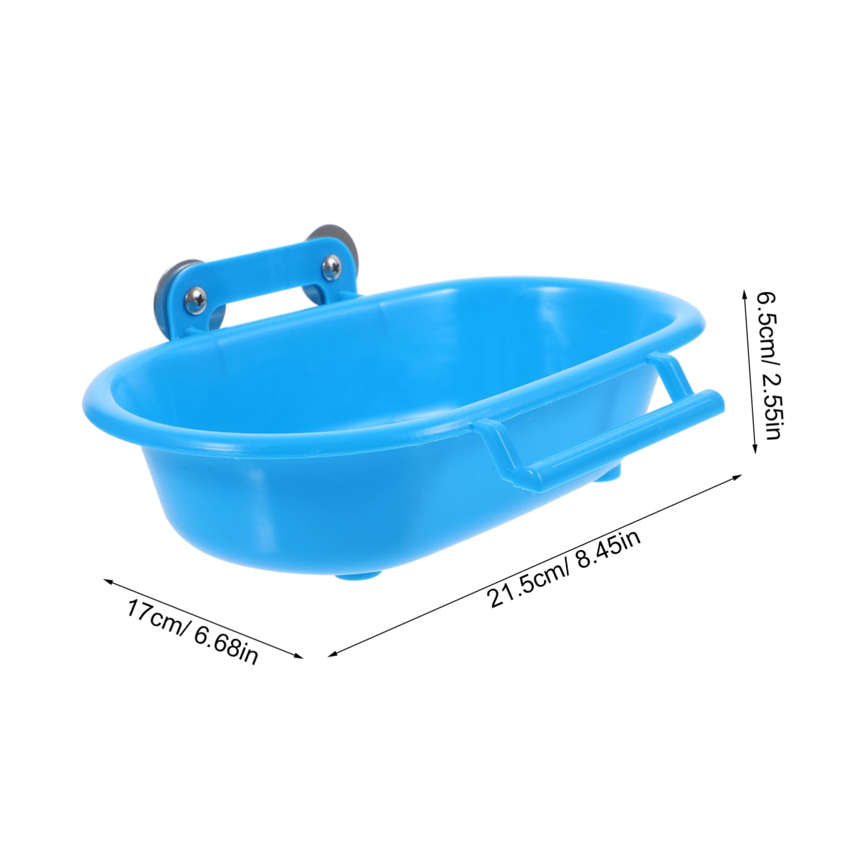 GANAZONO Bird Bathtub for Parakeets Lightweight Material Bird Bathing Basin with Smooth Edges Accessory for Birds Like Parrots and Sparrows Safe and Practical Design