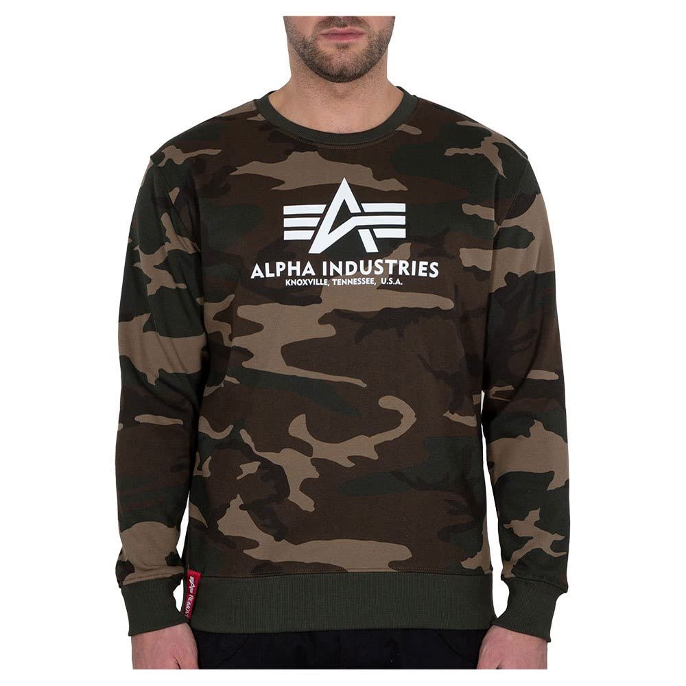 Alpha Industries Basic Sweater Camo Sweatshirt für Herren Wdl Camo 65