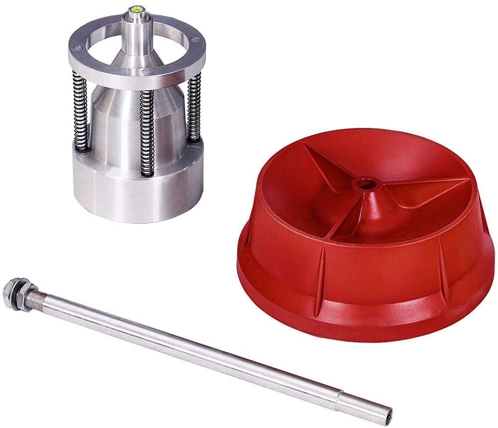 Bilanciatore portatile a bolle per pneumatici resistente con ruote di bilanciamento a livello di bolla per auto e camion, rosso