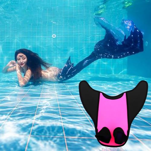 Mineatig Coda Da Sirena Per Nuotare,Pinne Da Nuoto Per Bambini E Adulti,Attrezzature Per L'allenamento Snorkeling,Design A Sirena Regolabile Pinne Da Nuoto Con Monopinna Da Immersione,Hot Pink(Adult)