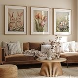 3er Poster Set, Ostern Motiv Wandbilder, 