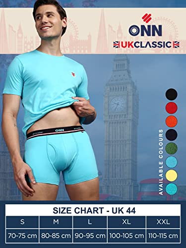 Image of ONN UK Classic Men's Combed Cotton Long Trunk with Feather Touch Ultra Soft Waistband (Pack of 1)