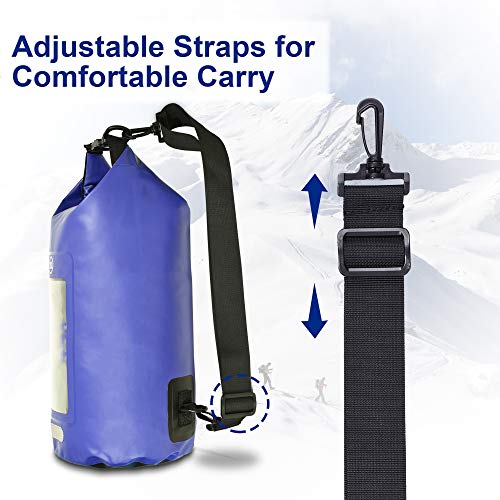 image for PACEARTH Snow Splash Proof Dry Bag, 10L 20L 30L Dry Storage Bag Backpa