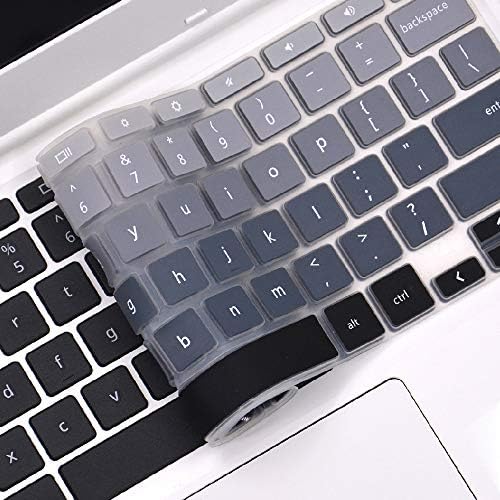 FORITO Keyboard Cover Compatible with 2019/2018 Lenovo Chromebook C330 11.6" /Lenovo Flex 11 Chromebook /Lenovo Chromebook N20 N21 N22 N23 100e 300e 500e 11.6" /Lenovo Chromebook N42 -Ombre Gray