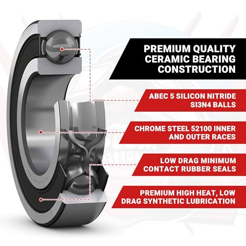 FastEddy Bearings Compatible with Arrma Vorteks 2wd Mega Stadium 2014 Ceramic Rubber Sealed Bearing Kit