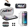 Lmcpa Accessories Bundle for Nintendo Switch 2 (2025), Gift Kit with Carrying Case, Dockable Protective Cover, HD Screen Protector, Silicone Anti-Slip Joy-Con Skins&More for Switch New Gen 2025-Black