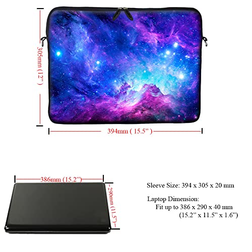 Funda para portátil neopreno 15.6 pul Galaxy Meffort Inc miniatura 3