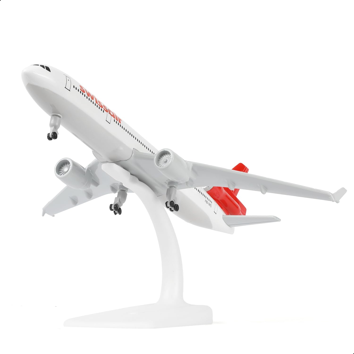 1/300 Svizzera MD-11 Modellino di aeromobili in metallo pressofuso con supporto (8,3 pollici), modello di aereo per adulti, giocattoli aerei, regali o collezioni aeronautiche