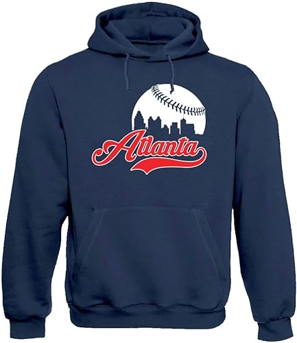 Miniatura 18 de Xtreme Apparrel Cityscape Skyline - Sudadera con capucha para hombre para fanáticos del béisbol Arizona - Sudadera con capucha roja