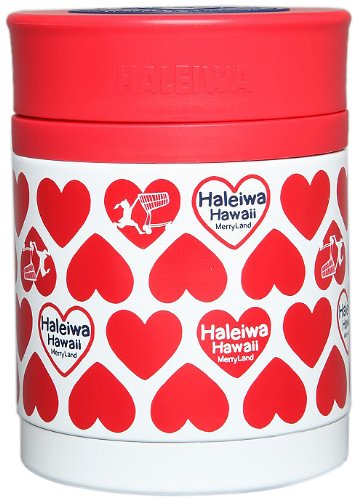 Amazon｜HALEIWAフードポット ハート レッド 300｜保温ランチジャー 
