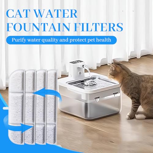 Filtros de Repuesto para Fuente de Agua para Gatos Aoyinfe Pack x8 miniatura 2