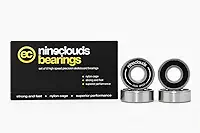 Rolamento Nineclouds High Speed Importado – Kit com 8 Unidades em Aço, Blindagem Aberta, Alta Velocidade e Durabilidade para Skate