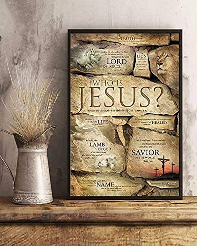 Who is Jesus Lamb of God Savior of The World Christian Jigsaw Puzzle for Adults Soft Puzzles Props Technology Fit Together Puzzles 300 Piece