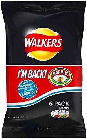 Walkers Marmite Crisps 6X25g
