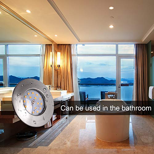 Spot LED Encastrable Salle de Bain IP44 5W Rond Extra Plat Blanc Chaud 3000K 220V Éclairage Plafond Encastré pour Cuisine, Salon, Couloir (lot de 6) - Image 5