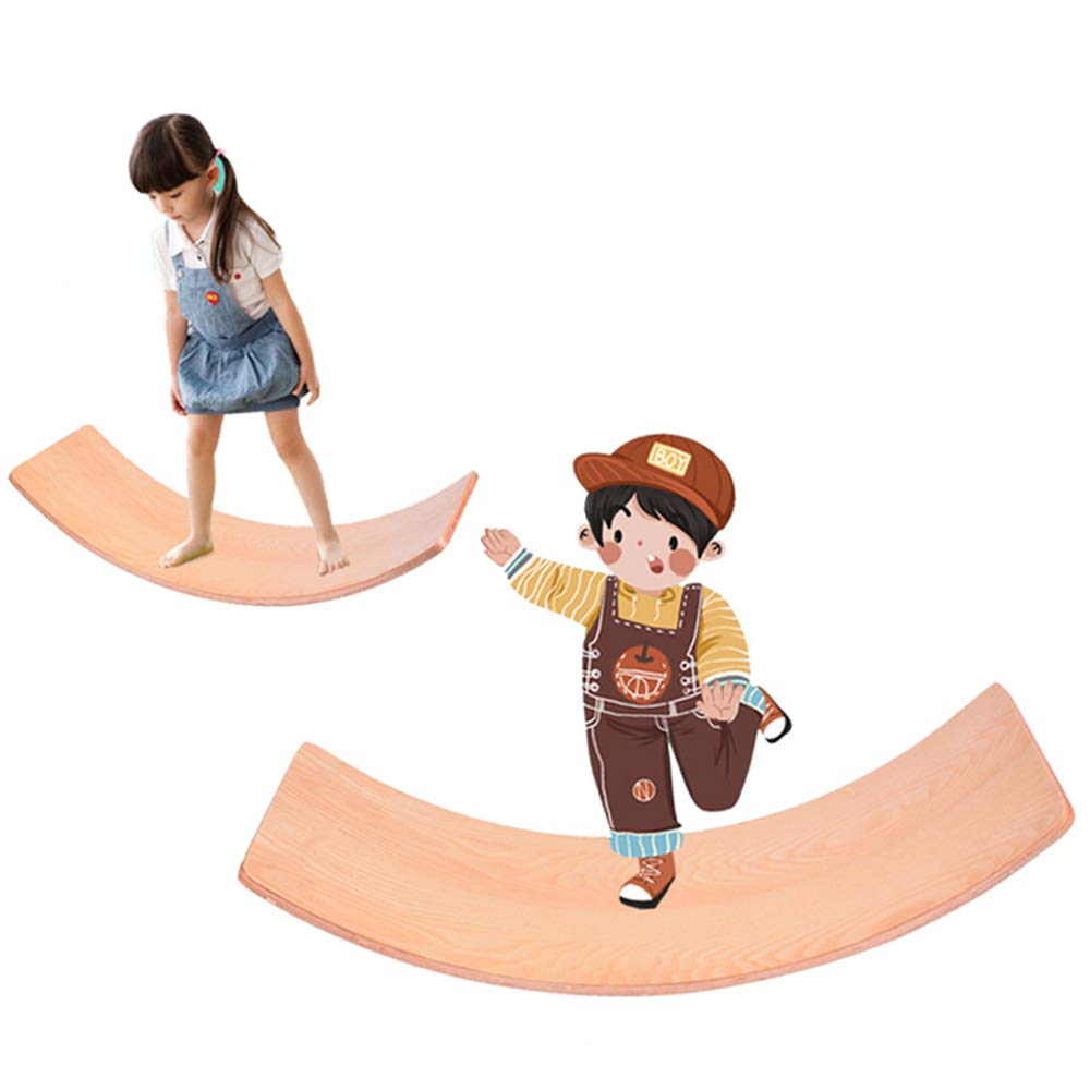 Amazon.co.jp: シーソー 木製バランスボード 滑り止め 踏み台 子供向け 