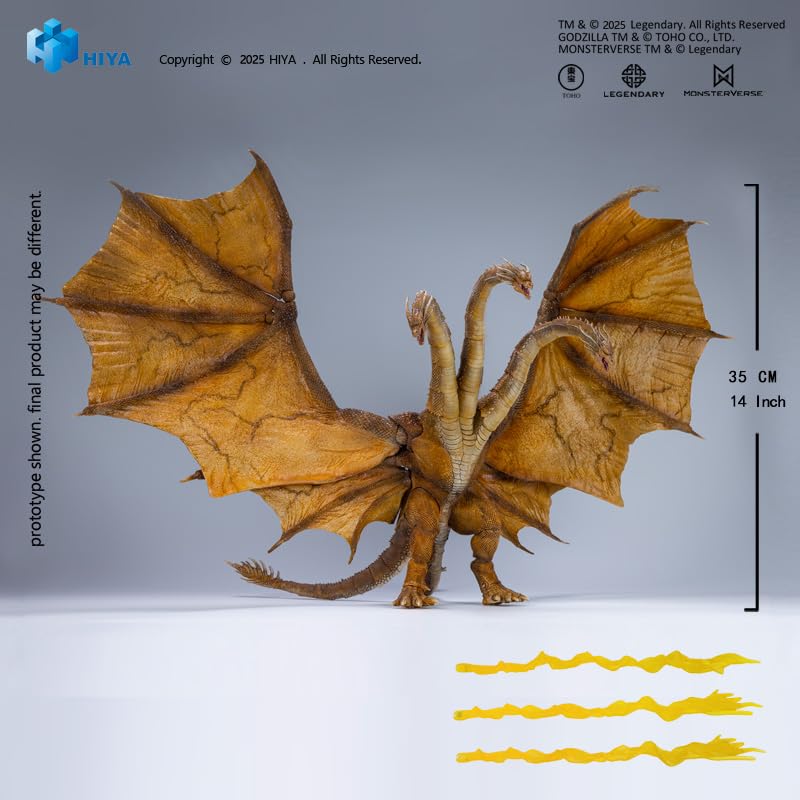 Amazon.com: BEERISE Hiya Toys None Scale 14 Inch Godzilla King of